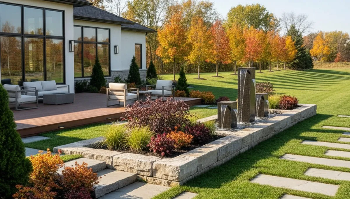 Landscaping crew serving Buffalo, NY with professional lawn and property maintenance services