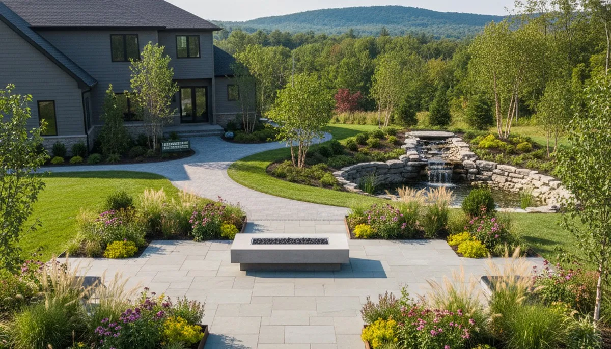 Landscaping crew providing lawn care services in Buffalo, NY