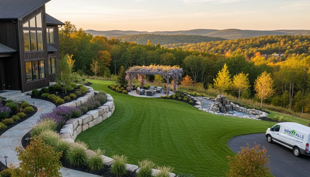 Landscaping crew serving Buffalo, NY with professional lawn and landscape care